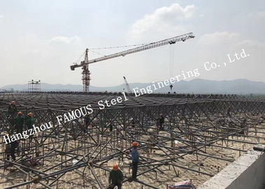 China Construções de aço da casa pré-fabricada industrial com tratamento de superfície galvanizado mergulhado quente fornecedor