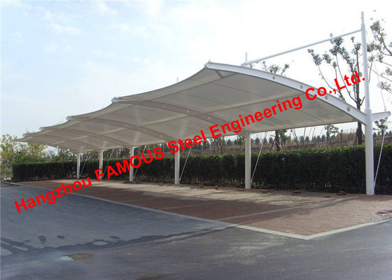 China Tampa estrutural curvada certificada padrão do telhado da tela de Tention PVDF do estacionamento do carro da membrana elástica de Europa fornecedor