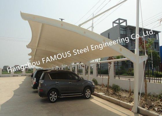 China Vertente elástica de aço impermeável do estacionamento do carro da estrutura da membrana de PVDF PTFE fornecedor