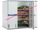 Painel pequeno da sala fria da cozinha com câmara fria do armazenamento do alimento da unidade de refrigeração para o uso do restaurante fornecedor