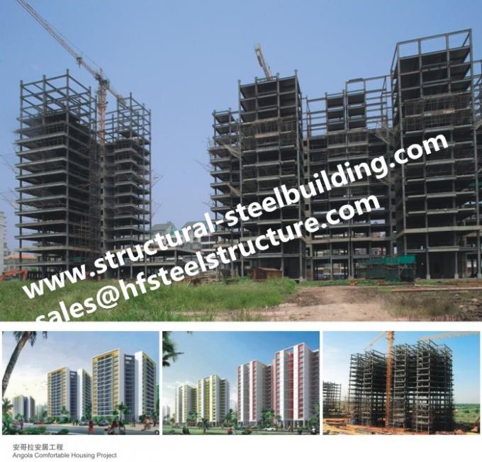 As construções de aço da casa pré-fabricada do Multi-andar de Q345B para o hotel residencial e o escritório fabricaram contratantes 0