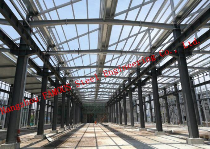 A estrutura de construções de aço industrial da instalação fácil quadro o revestimento da construção da oficina 0