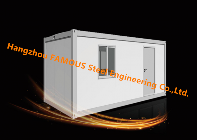 Casa modular do recipiente da casa pré-fabricada da armação de aço moderna para o escritório do local e a acomodação provisória 0