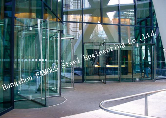 Portas de vidro elétricas modernas da fachada de Revoling para a entrada do hotel ou do shopping 0