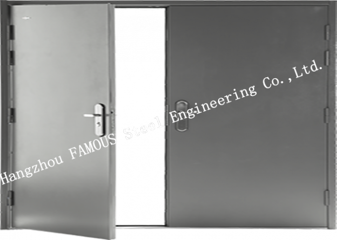 Aço industrial moderno personalizado - quadro deslizando a porta resistente às explosões das portas da explosão 0