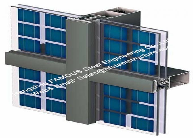 Pó que reveste os módulos solares de vidro integrados Photovoltaics da parede de cortina 0