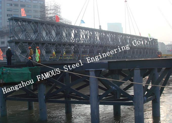 Da capacidade pesada de aço modular da ponte de Q345B tempo longo pre projetado da fadiga Bailey 0
