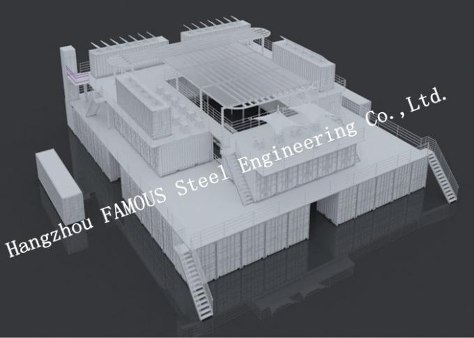 Casa modular personalizada do recipiente da casa pré-fabricada para a barra do shopping ou de café 0