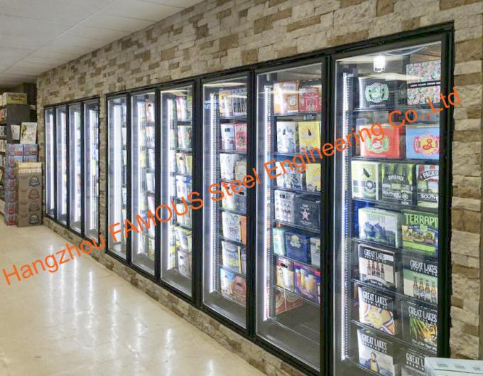 O supermercado Multideck aqueceu a porta de vidro para as peças da sala fria/refrigerador/congelador 5