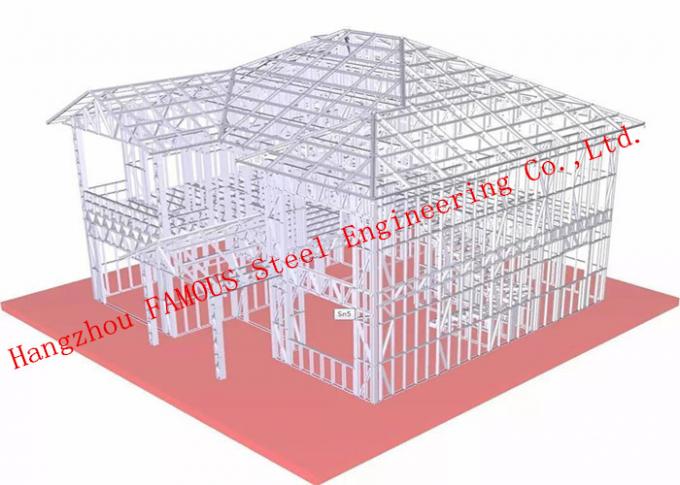 A casa de hóspedes de moldação de aço estrutural padrão britânica da casa de campo dos EUA Q345b Pre-projetou a construção 0