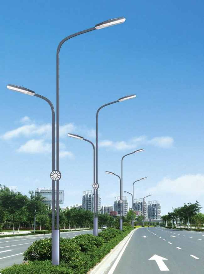 6M 8M 10M 12M 14M Galvanized Steel Street polo claro para a iluminação da estrada 2