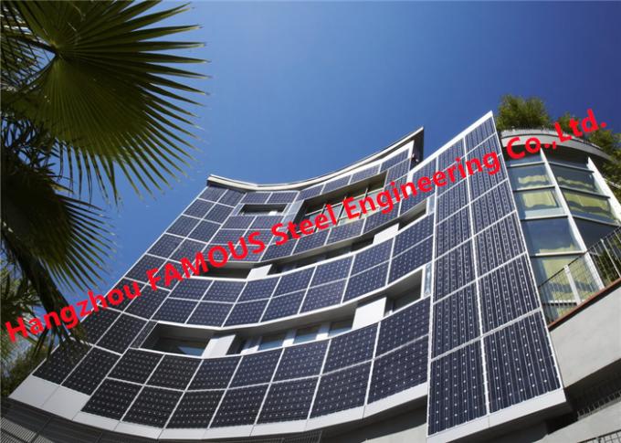 A construção de vidro posta solar da parede de cortina de BIPV integrou o sistema dos módulos de Photovoltaics 0