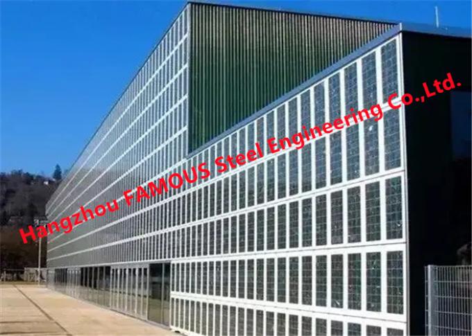A construção posta solar integrou a parede de cortina de dobramento fotovoltaico para o prédio de escritórios 0