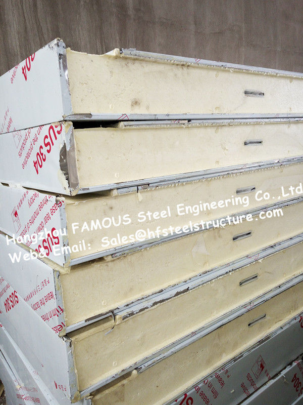 Painel clássico da refrigeração do plutônio do sanduíche do material de construção da sala fria para a caminhada no armazenamento frio 1150mm 1