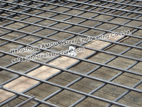 Lajes de cimento reforçadas Contruct de reforço de aço com nervuras quadradas da malha 0