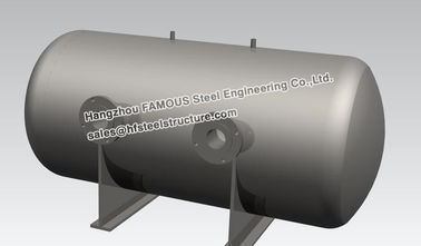 China Tanque brilhante horizontal do controle de aço industrial de aço inoxidável da água das construções fornecedor