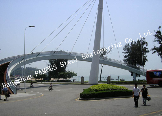 China Estrutura de aço provisória da estrada de ferro da ponte do cabo da estada fornecedor