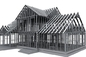 Casa de aço pintada da construção de casa do   claro modular pré-fabricado do   com cozinha fornecedor