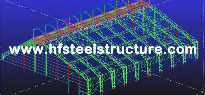 Construções de aço industriais da fabricação do aço estrutural para o quadro do armazém 3