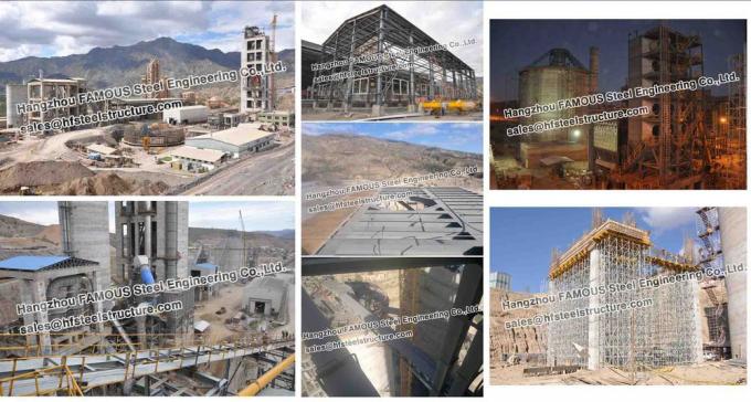 Planta industrial do cimento de Bolívia das fabricações do aço estrutural 1