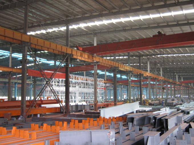 Construções de aço industriais pré-fabricadas, construções estruturais de aço do único período para o armazém 0