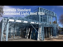 Construção pré-engenheira padrão da Austrália Estrutura de aço Casa Villa