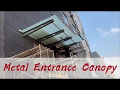 Canopé de vidro metálico