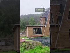 Q345b Aço leve e energéticamente eficiente Construção de casas pré-fabricadas Modular