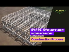 Oficina de construção de componentes pré-fabricados de estruturas de aço para o mercado africano