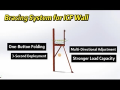 Formas de concreto isolado EPS Construir Blocos ICF Parede Construção de aço
