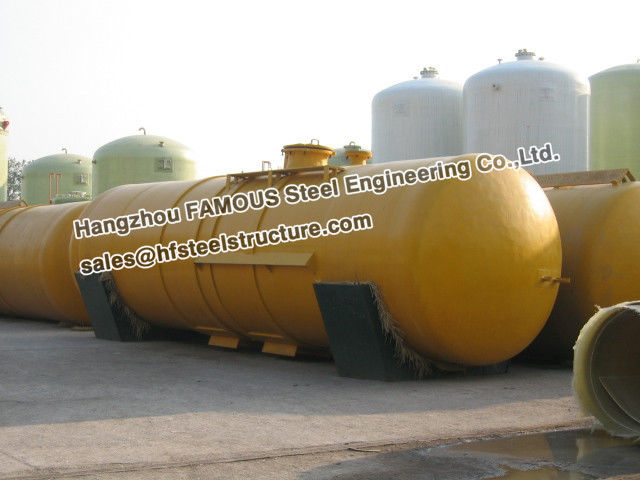 Equipamento vertical industrial de aço do tanque de armazenamento da embarcação de pressão de Galanized 1